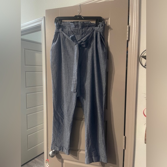 bp Pants - BP Blue Tie-Waist Pants